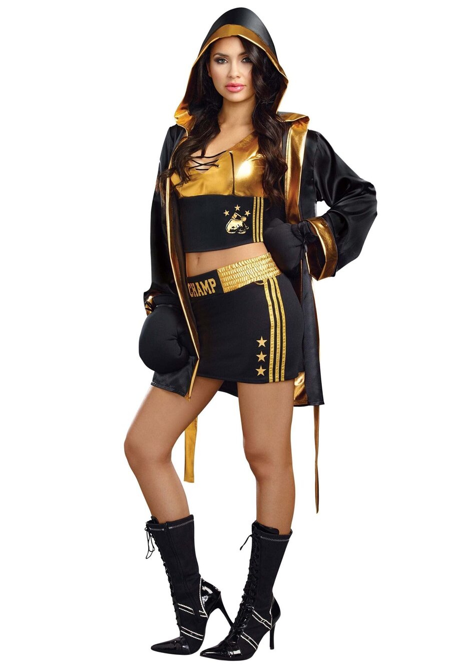 2092 World Champion Costume, Black/Gold, X-Large